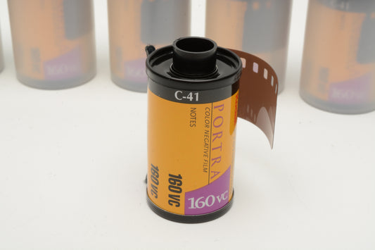 6X Kodak Portra C-41 160ASA VC 35mm 135-36 film, Expired 2009