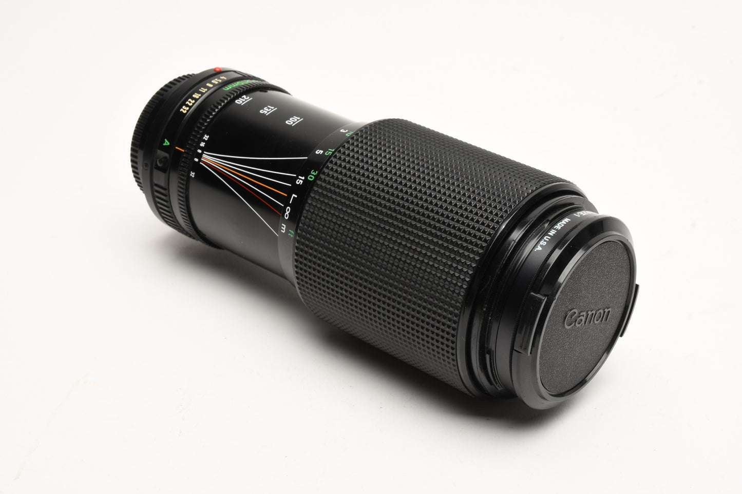 Canon FD 70-210mm f4 zoom lens, caps, UV, smooth, Great!