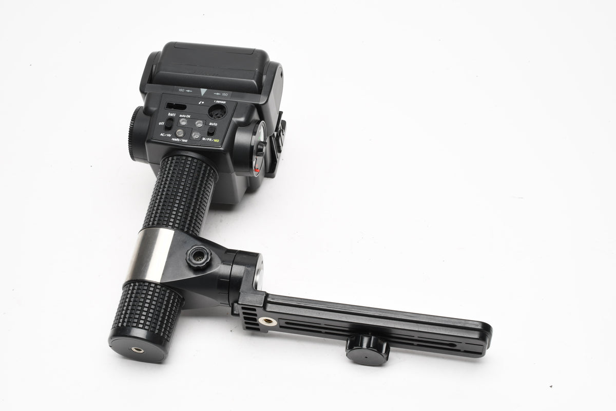 Sunpak Auto 522 Handle mount flash 35mm bracket, Sync, tested, great