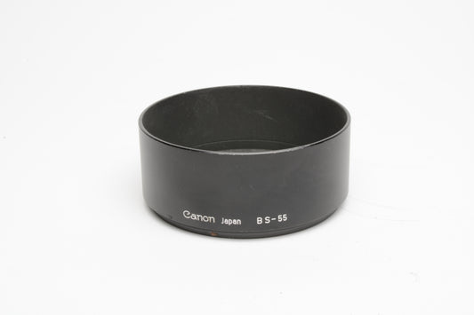 Canon BS-55 metal lens hood, very nice and clean