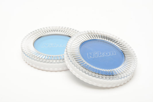 Set of 2 Nikon color correction B8 and B12 Blue filters in jewel cases