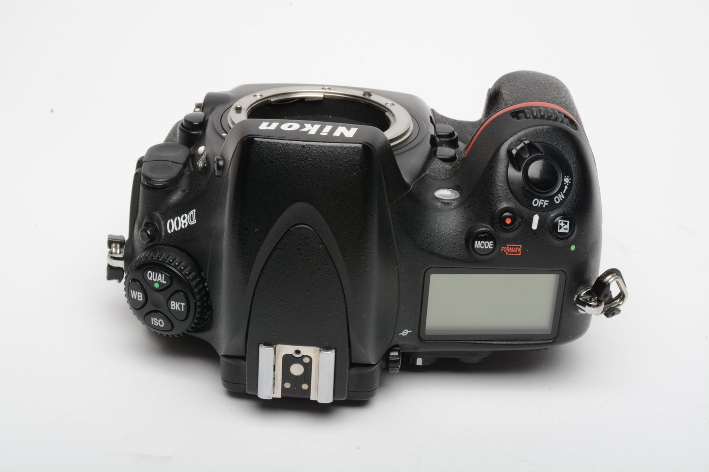 Nikon D800 DSLR body, USA version, batt+charger+strap 105K Acts