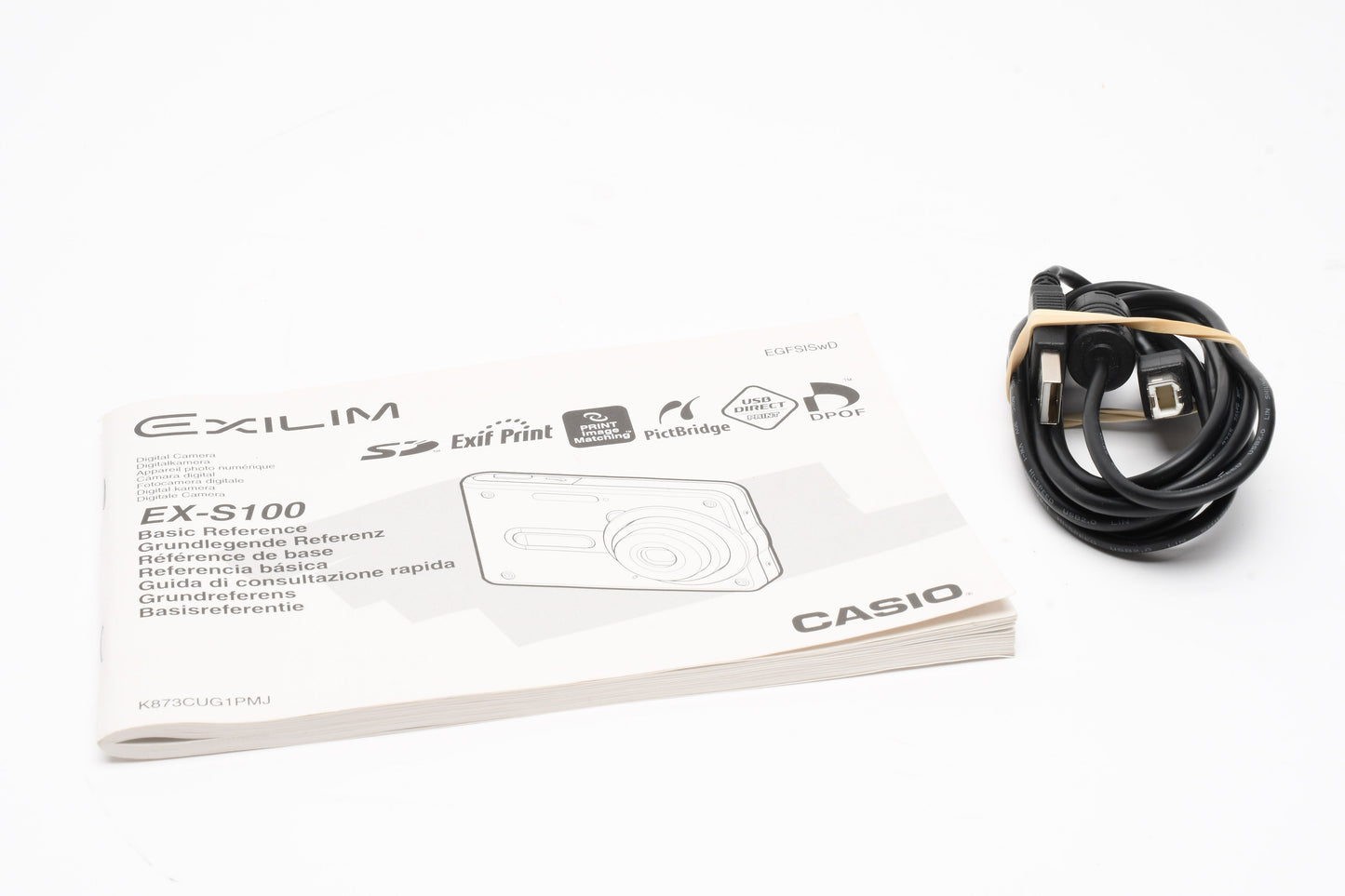 Casio Exilim EX-S100 3.2MP Digital Point&Shoot, Cradle, case, Tested