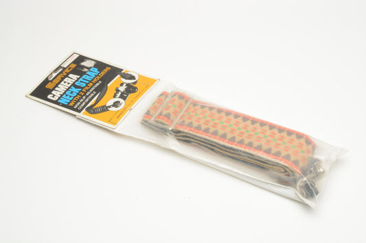 Vintage 2" canvas camera strap w/2X film holders, NEW