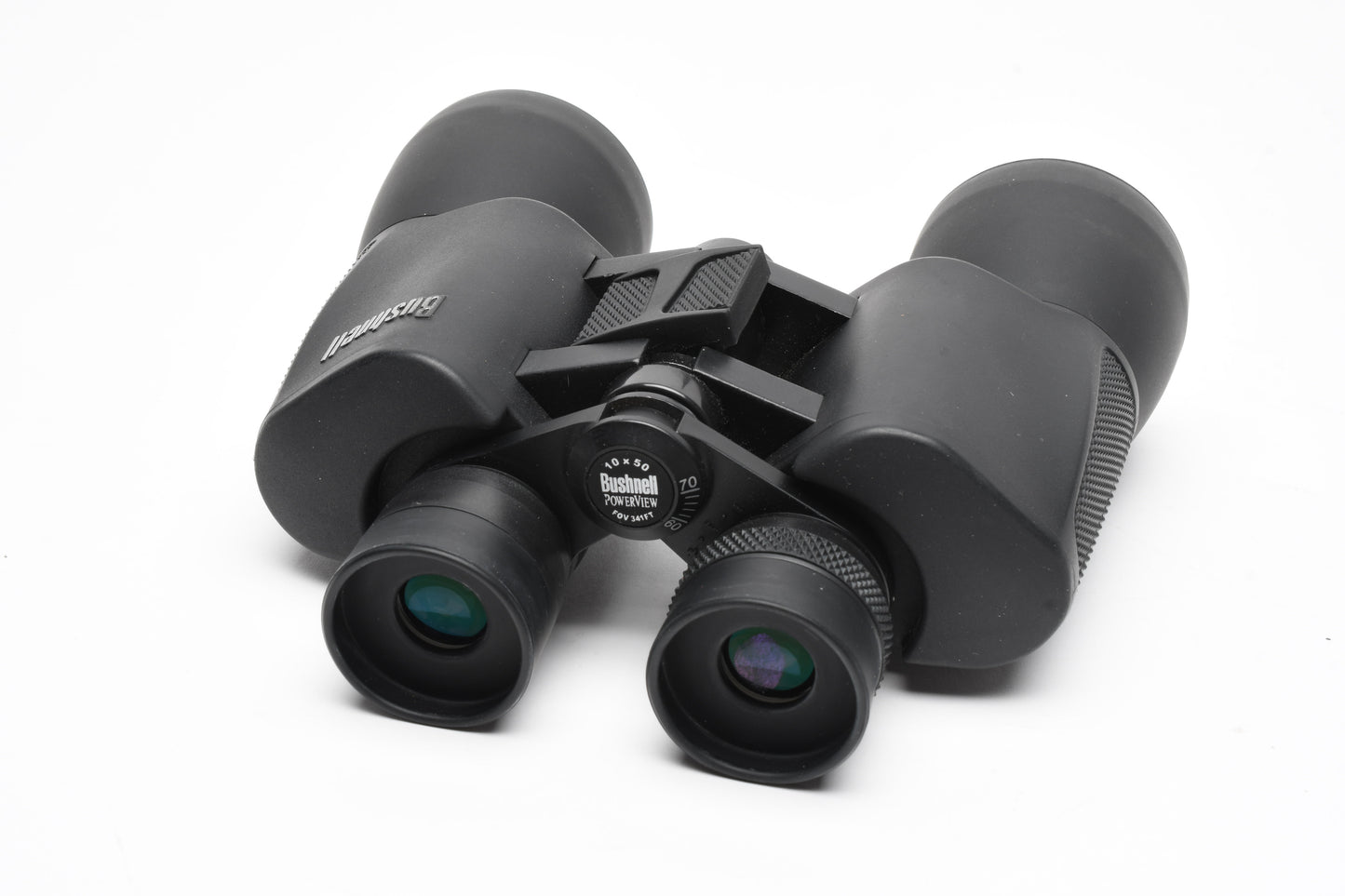 Bushnell PowerView 10x50 Binoculars w/Case, Strap, Caps, Nice