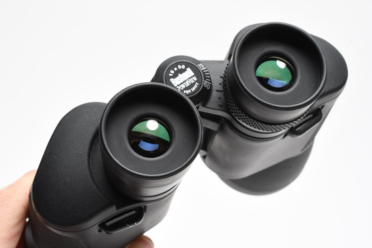 Bushnell PowerView 10x50 Binoculars w/Case, Strap, Caps, Nice