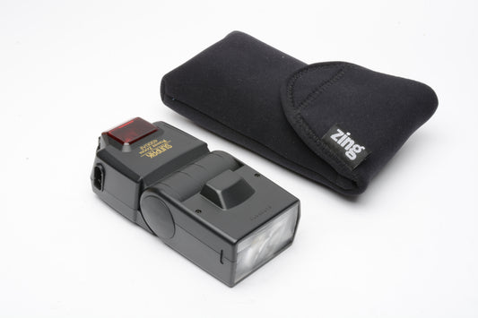 Sunpak 4000AF Power Zoom Flash for Canon AF Cameras + Pouch