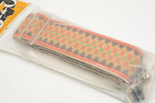 Vintage 2" canvas camera strap w/2X film holders, NEW