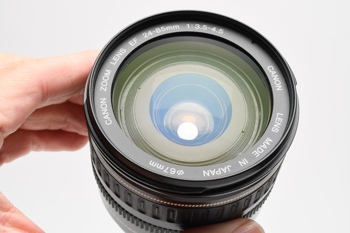 Canon EF 24-85mm f3.5-4.5 USM  compact zoom lens, caps, UV, Hood, Great!