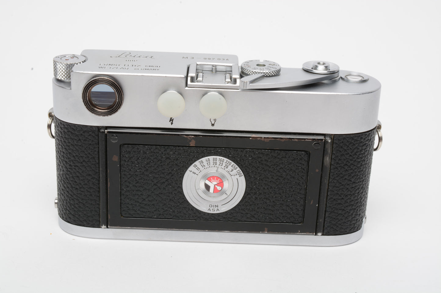 Leica M3 SS Chrome body, Fully CLA'd, 6M warranty, cap, clean, works great