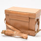 Revere Vintage tan leather case ~8.5 x 5.5 x 4.5", Nice