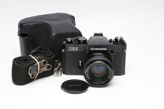 Chinon CE II Memotron 35mm SLR w/55mm f1.4, Tested, Great!