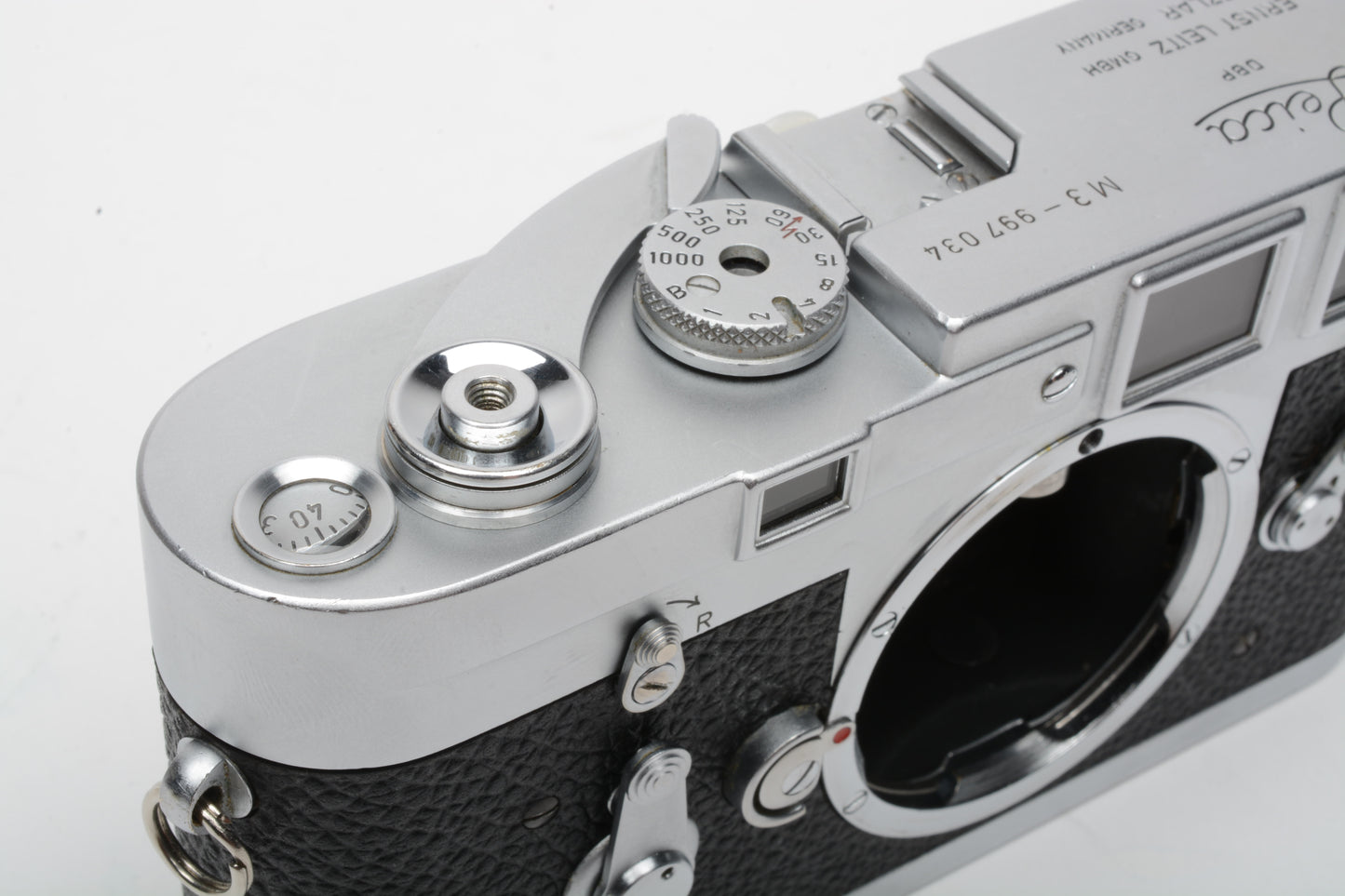 Leica M3 SS Chrome body, Fully CLA'd, 6M warranty, cap, clean, works great