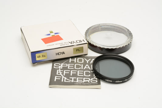 Hoya 49mm Polarizing PL filter, NIB
