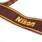 Nikon quality 1.5" wide camera strap (Burgundy/Gold), nice & clean