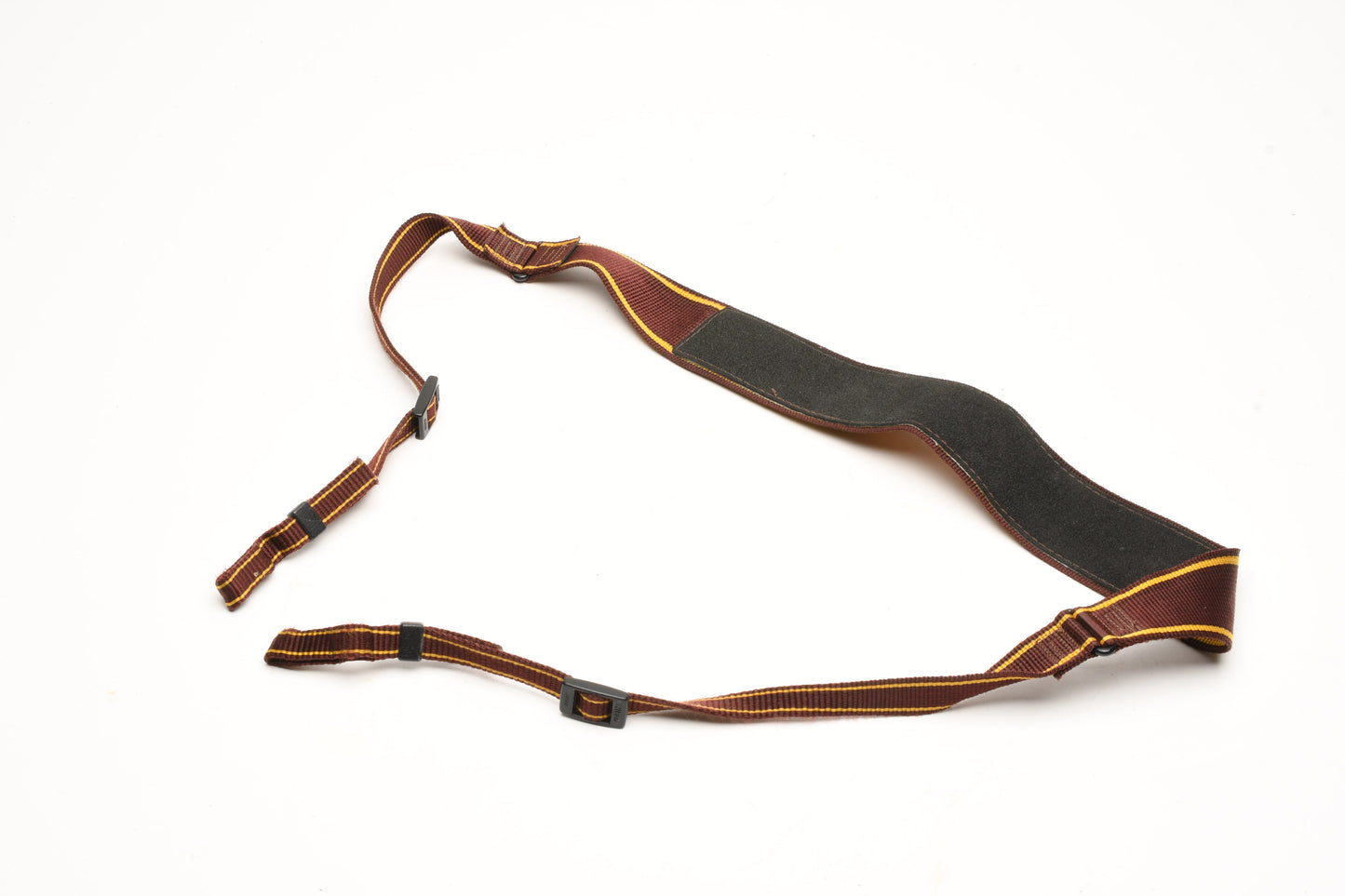 Nikon quality 1.5" wide camera strap (Burgundy/Gold), nice & clean