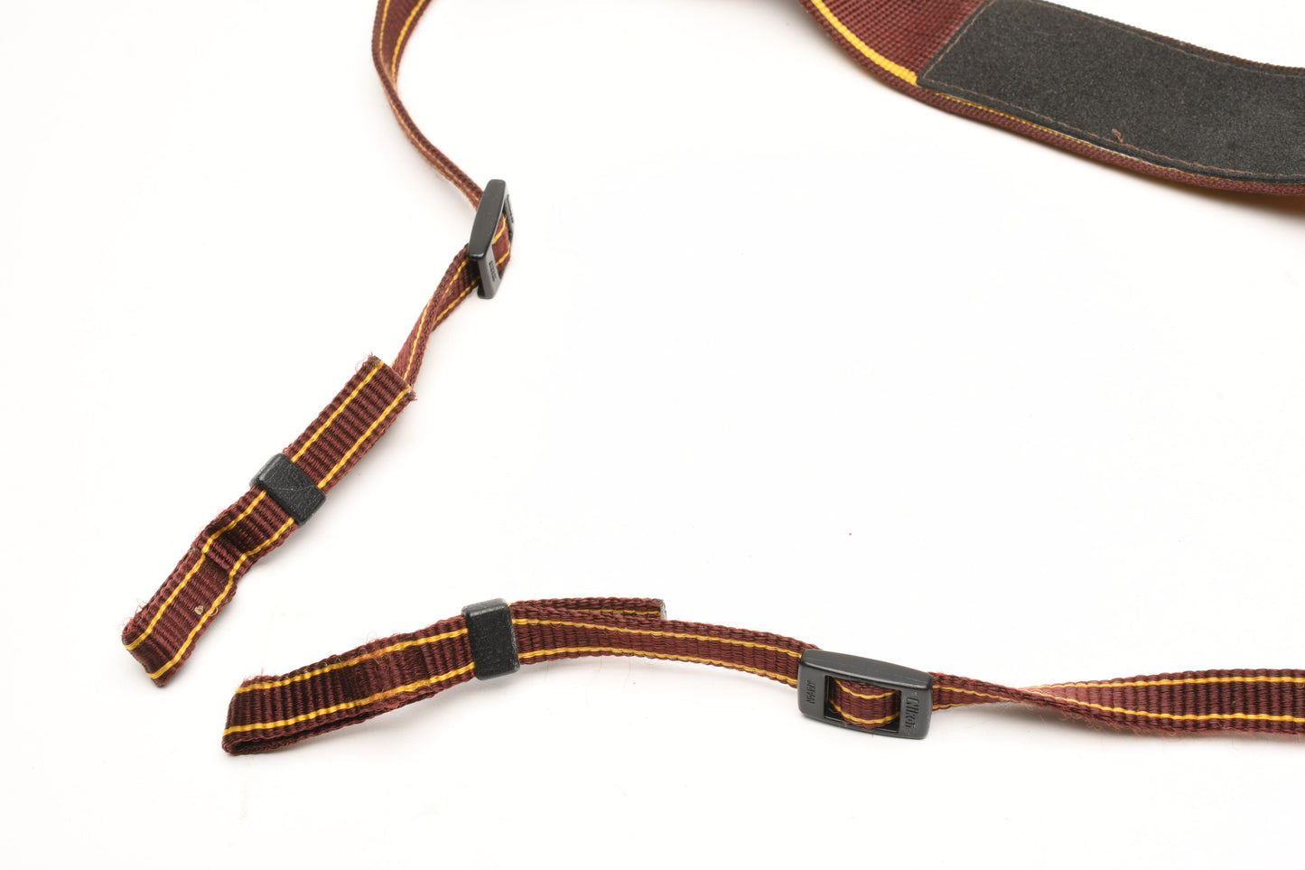 Nikon quality 1.5" wide camera strap (Burgundy/Gold), nice & clean