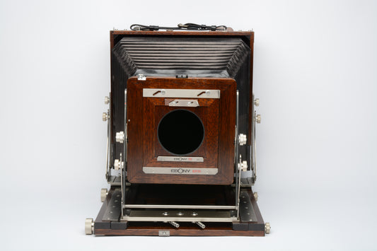 Ebony RW810 8x10 camera Mahogany & Titanium in Pelican 1610 rolling case +lens board