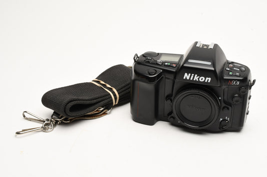 Nikon N90s SLR Body, Clean, accurate, tested +Eyepiece, Strap, Manual