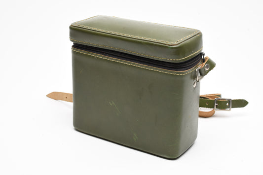 Top Grain Genuine Cowhide Olive Green camera case 5x6x2.5", Nice