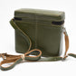 Top Grain Genuine Cowhide Olive Green camera case 5x6x2.5", Nice