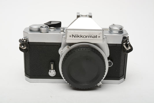 Nikon Nikkormat FT2 35mm SLR Body, New Seals!  Very clean and accurate