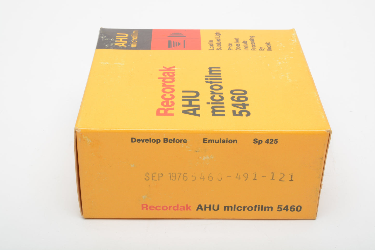 Kodak Recordak AHU Microfilm 5460 35mm 100ft. Sealed Expired 9/1976 #164-0218