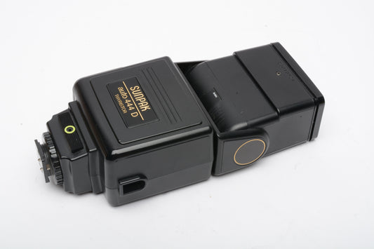 Sunpak Auto 444D w/Nikon NE-1D TTL module for Nikon FE, EM cameras