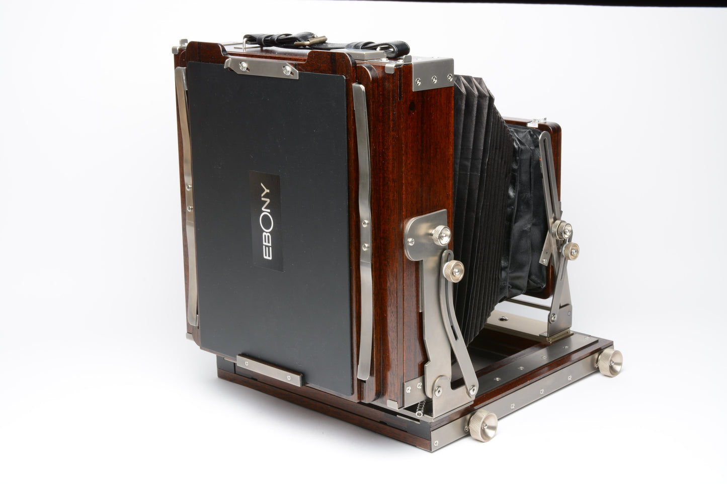 Ebony RW810 8x10 camera Mahogany & Titanium in Pelican 1610 rolling case +lens board