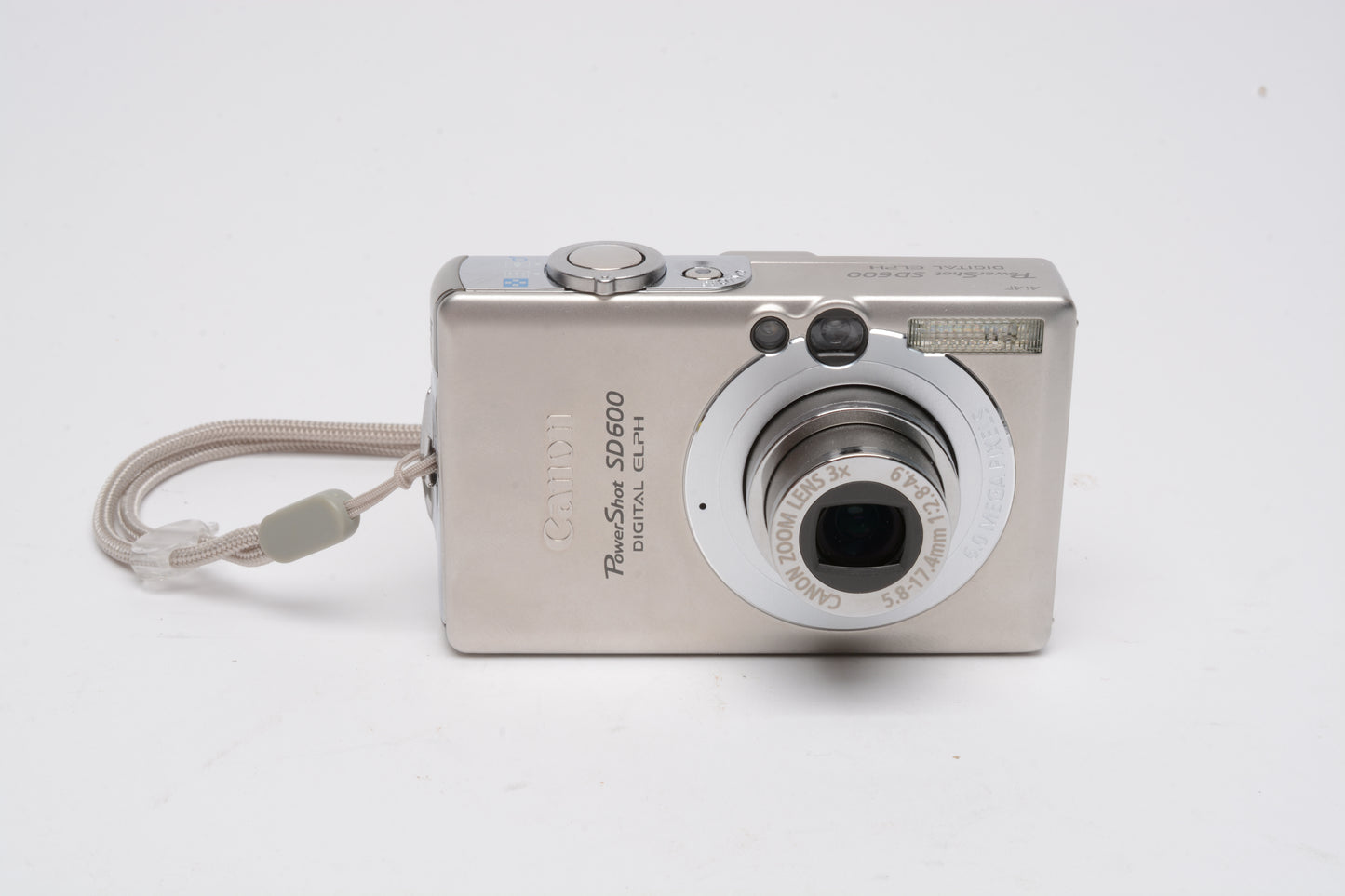 Canon PowerShot SD600 6MP Digital Point&Shoot w/batt+charger+SD Boxed