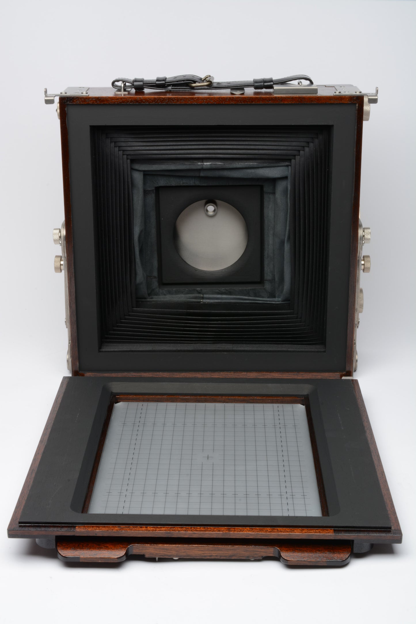 Ebony RW810 8x10 camera Mahogany & Titanium in Pelican 1610 rolling case +lens board