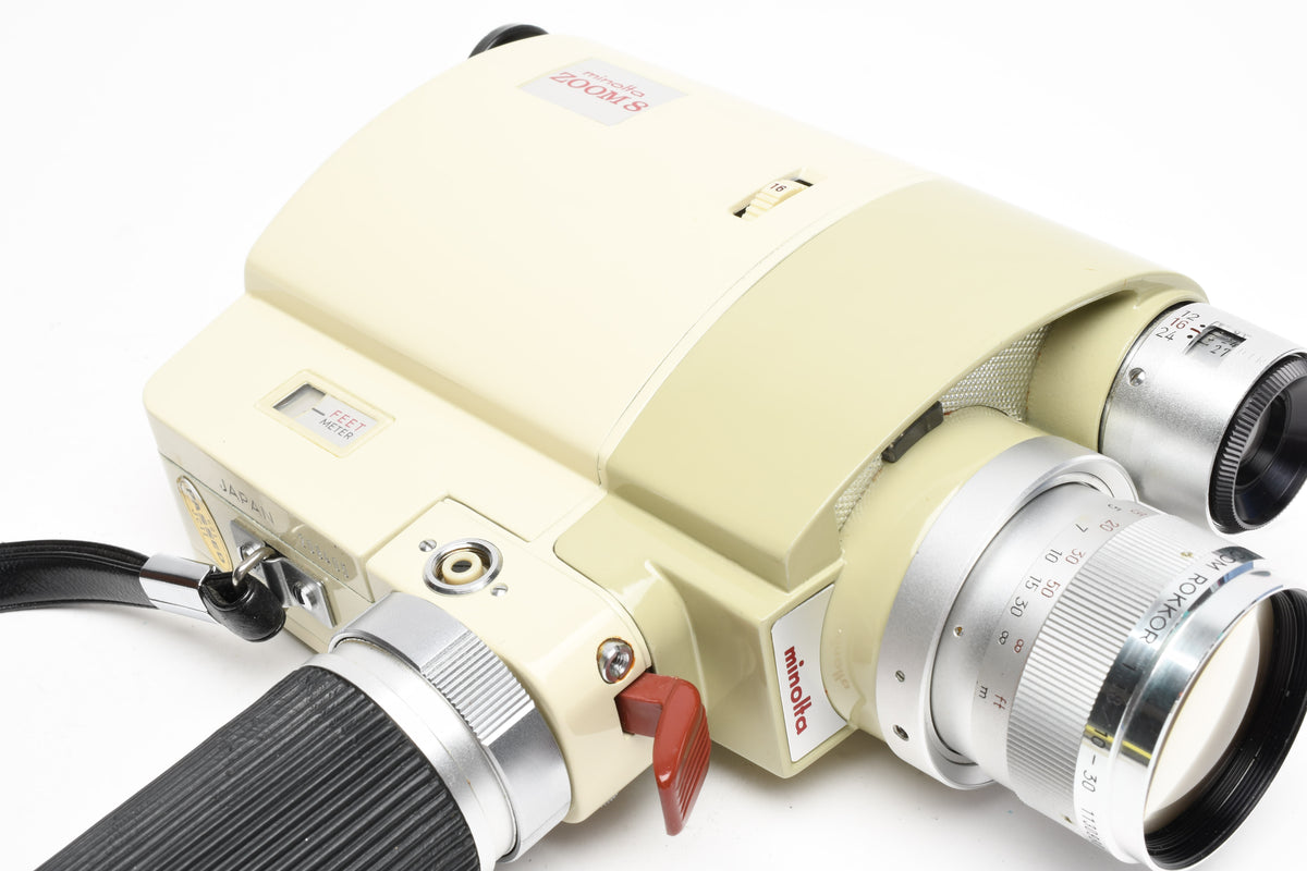 Minolta Zoom 8 8mm Movie Camera, Case, Manual, Works!