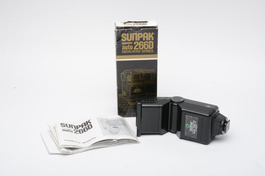 Sunpak Auto 266D w/Nikon module for Nikon FE, EM, FA cameras, Boxed