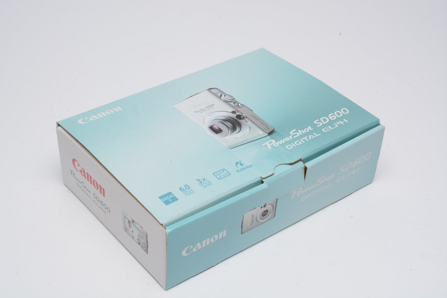 Canon PowerShot SD600 6MP Digital Point&Shoot w/batt+charger+SD Boxed