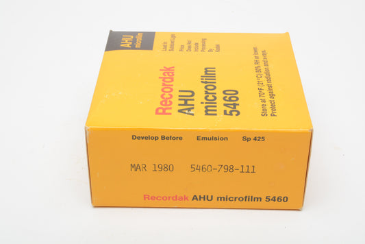 Kodak Recordak AHU Microfilm 5460 35mm 100ft. Sealed Expired 03/1980 #164-0218