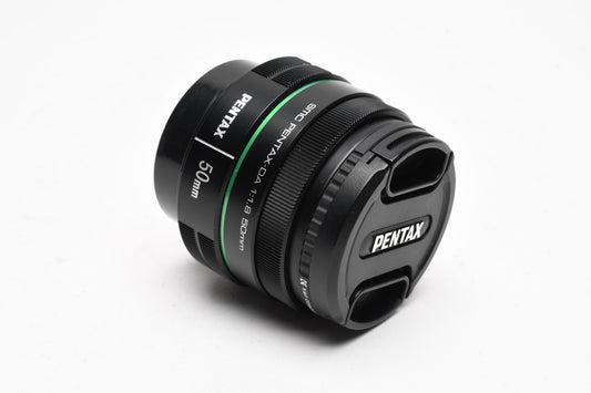 Pentax SMC DA 50mm F1.8 Prime Lens, Caps, UV, Boxed, Mint