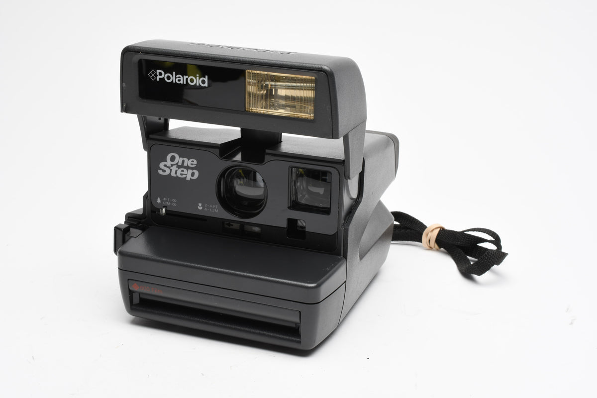Polaroid 600 OneStep Instant Camera (600 film), tested, clean, w/Strap