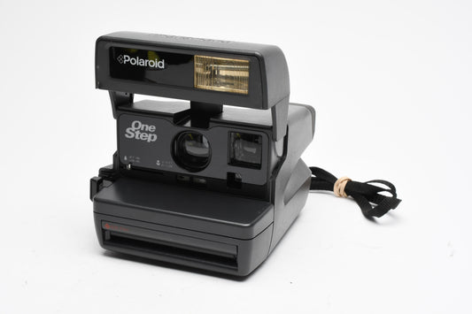 Polaroid 600 OneStep Instant Camera (600 film), tested, clean, w/Strap