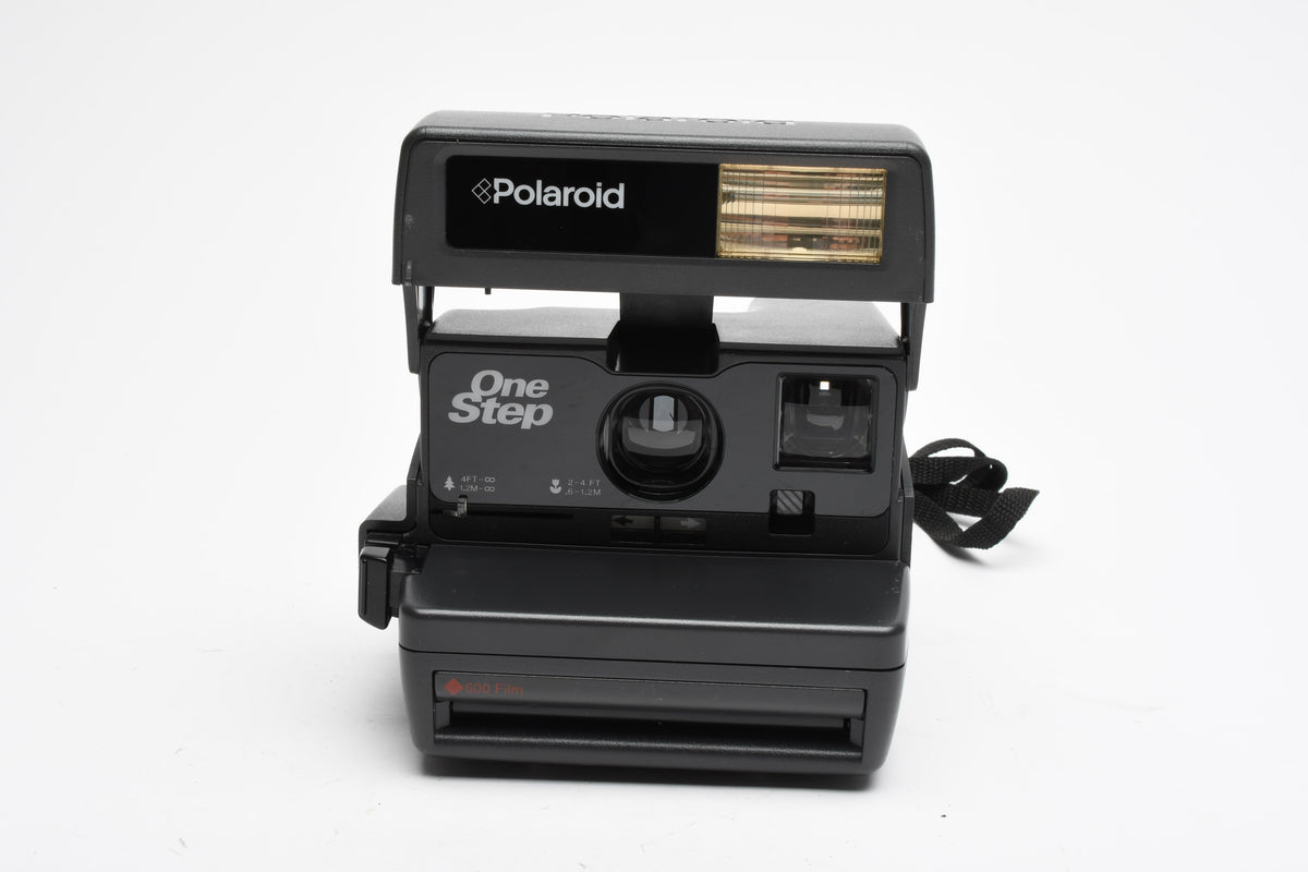 Polaroid 600 OneStep Instant Camera (600 film), tested, clean, w/Strap