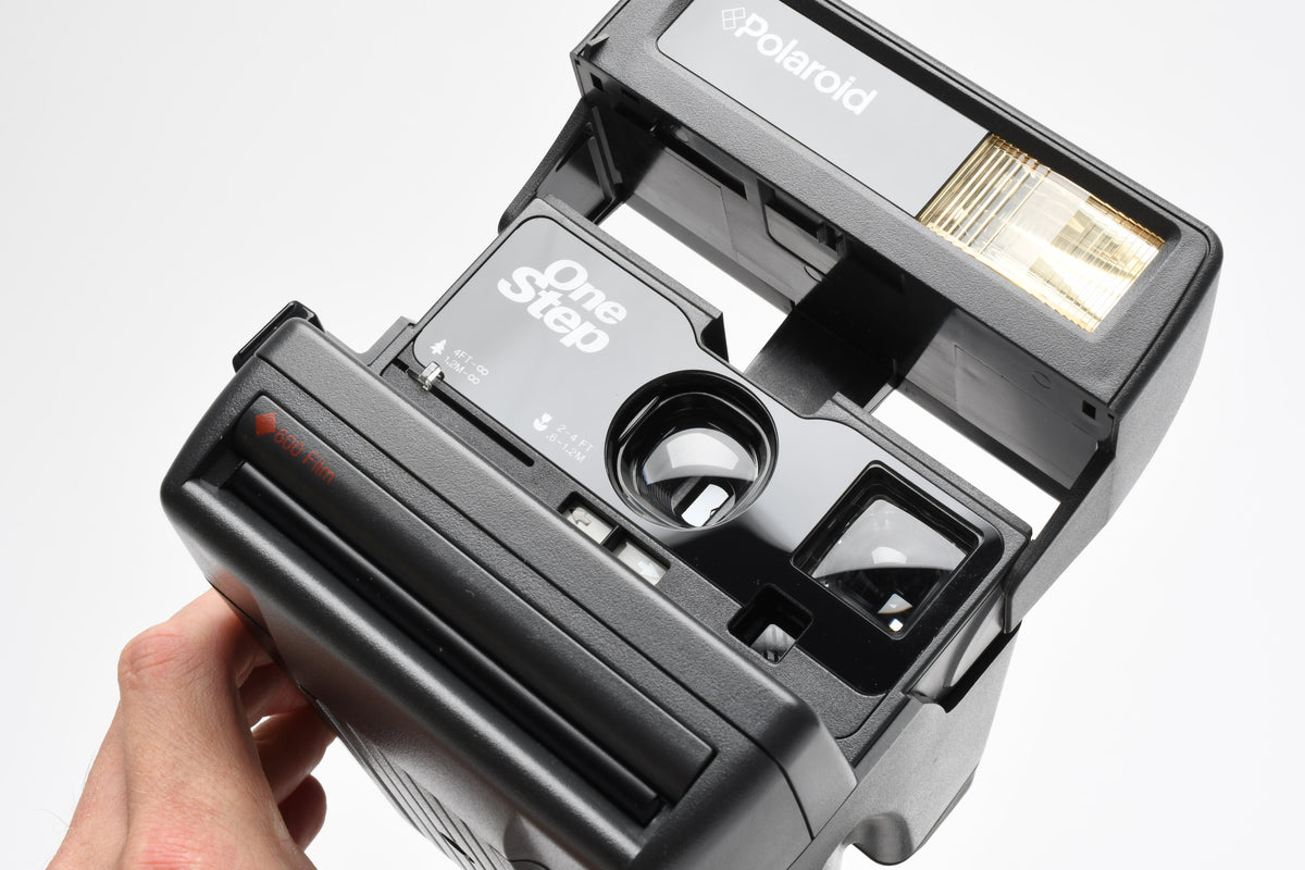 Polaroid 600 OneStep Instant Camera (600 film), tested, clean, w/Strap