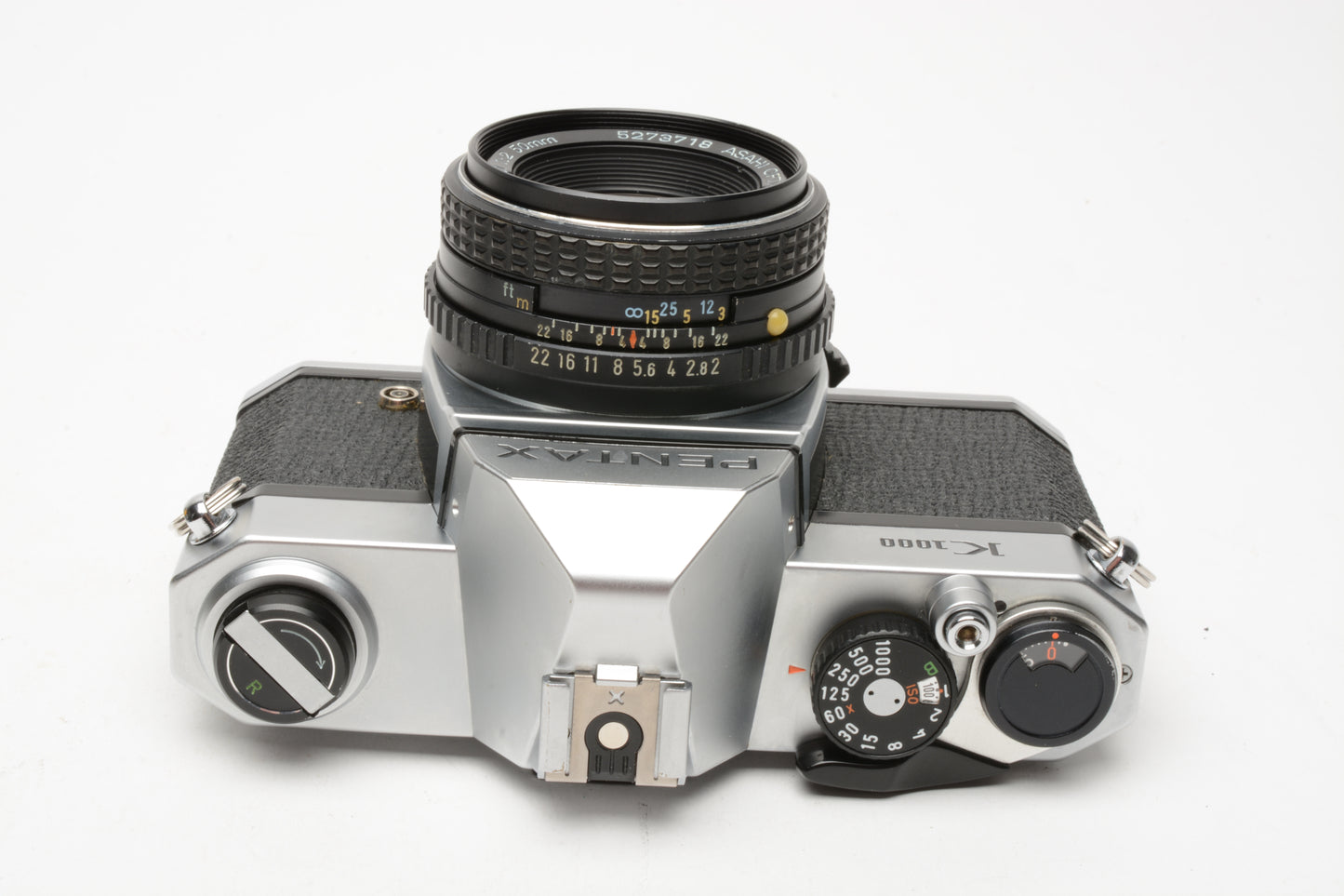 Pentax K1000 35mm SLR w/50mm f2 lens, New seals, strap, Late Version