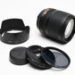 Nikon AF-S 18-105mm f3.5-5.6G ED DX VR zoom lens, Hood, PL filter, Great!