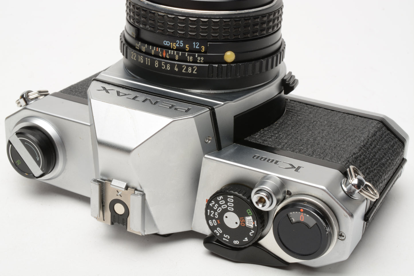 Pentax K1000 35mm SLR w/50mm f2 lens, New seals, strap, Late Version