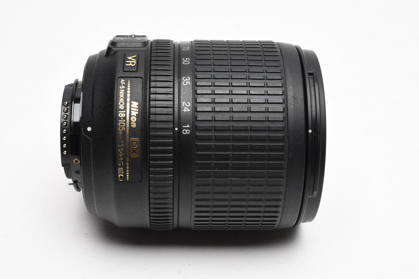 Nikon AF-S 18-105mm f3.5-5.6G ED DX VR zoom lens, Hood, PL filter, Great!