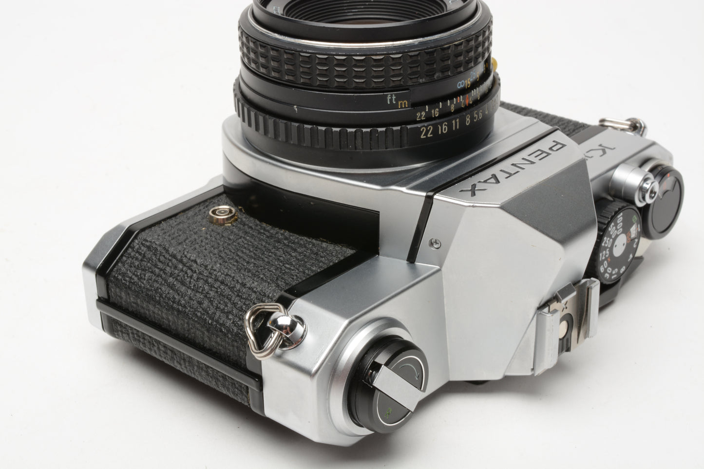 Pentax K1000 35mm SLR w/50mm f2 lens, New seals, strap, Late Version