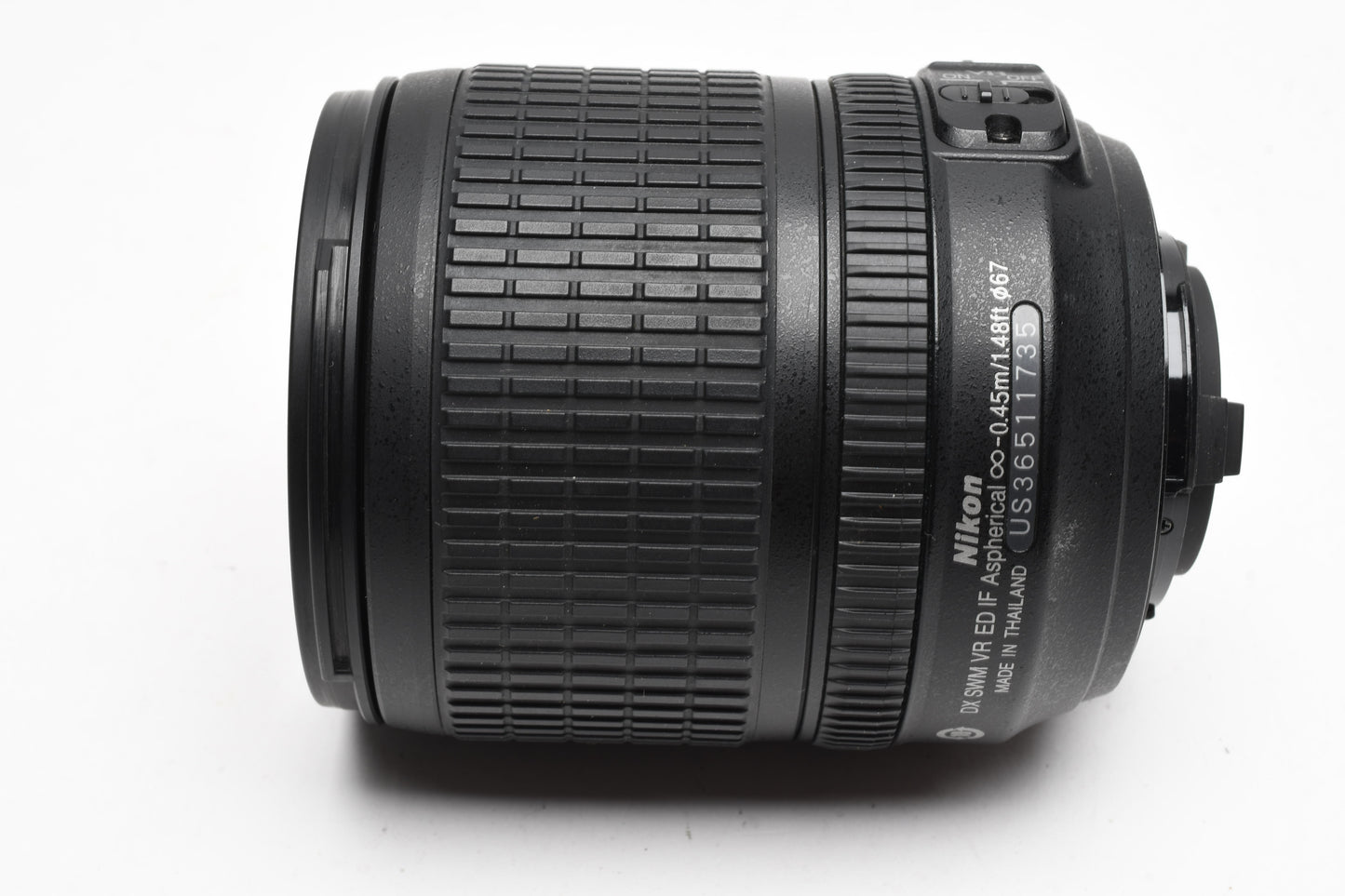 Nikon AF-S 18-105mm f3.5-5.6G ED DX VR zoom lens, Hood, PL filter, Great!