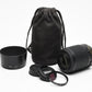 Nikon AFS Nikkor 55-200mm F4-5.6G ED DX VR zoom lens, caps, pouch, hood, UV