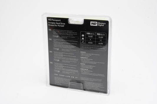 WD Passport 250GB Go Portable Hard Drive, New