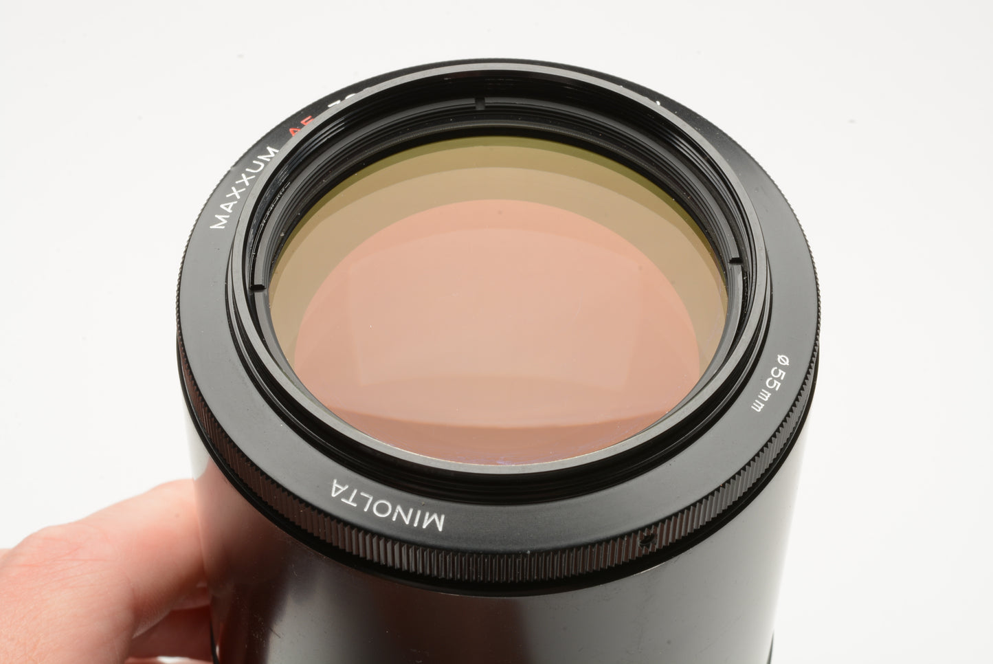 Minolta Maxxum AF 70-210mm f4 lens, hood+caps, Nice & clean