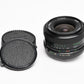 Vivitar 28mm f2.8 MC wide angle lens for Pentax PK mount, caps, clean
